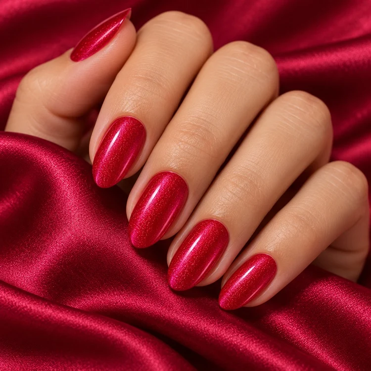 3in1 UV Gellack 90012 – Metallic Lila Rot – HEMA-frei