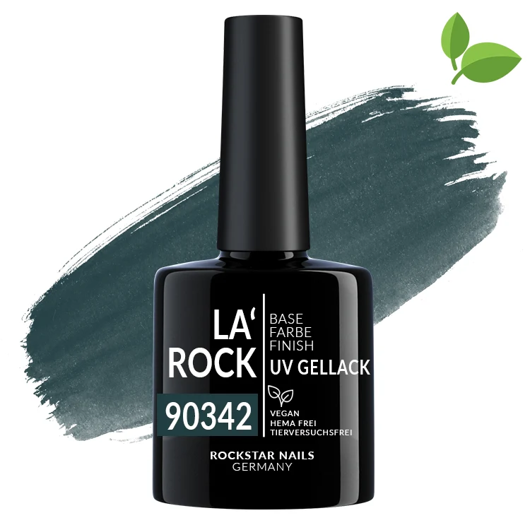 3in1 UV Nagellack - Hema frei - 90342 - glimmer meeres blau