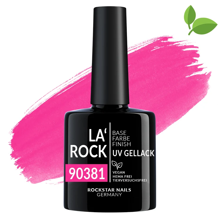 3in1 UV Nagellack - Hema frei - 90381 - knalliges pink – Rosa