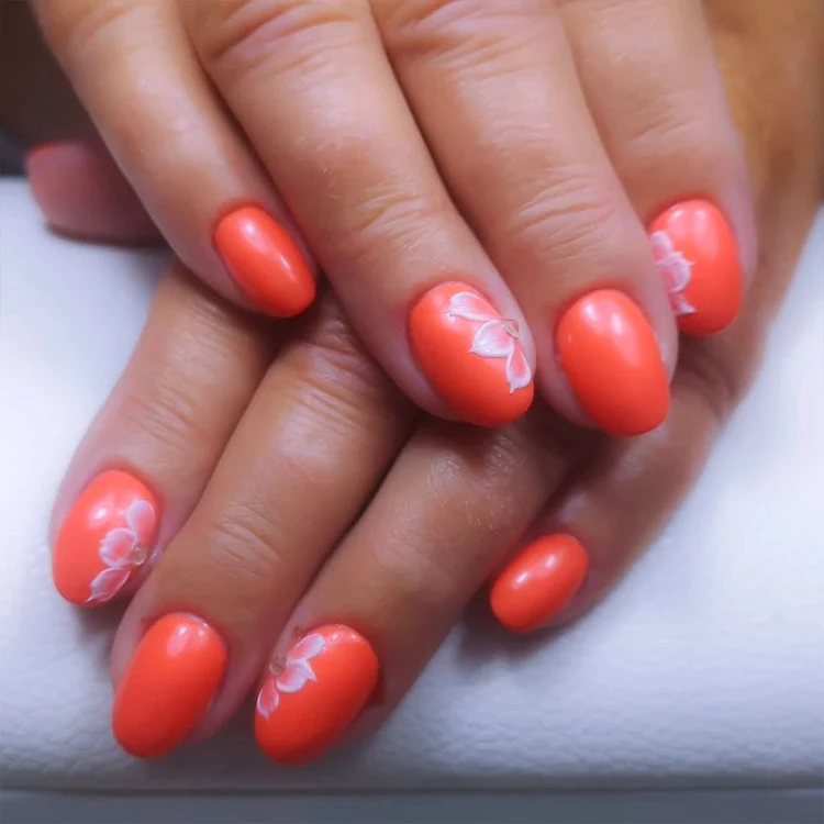 3in1 UV Nagellack - Hema frei - 90165 - kräftiges koral orange