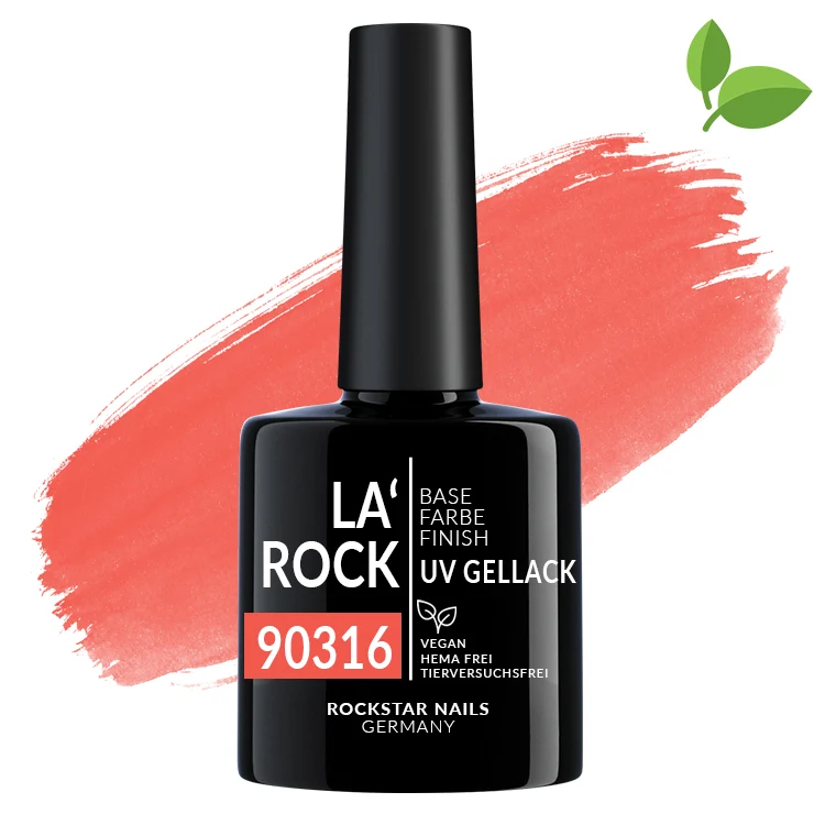 3in1 UV Nagellack - Hema frei - 90316 - sanftes herz rot