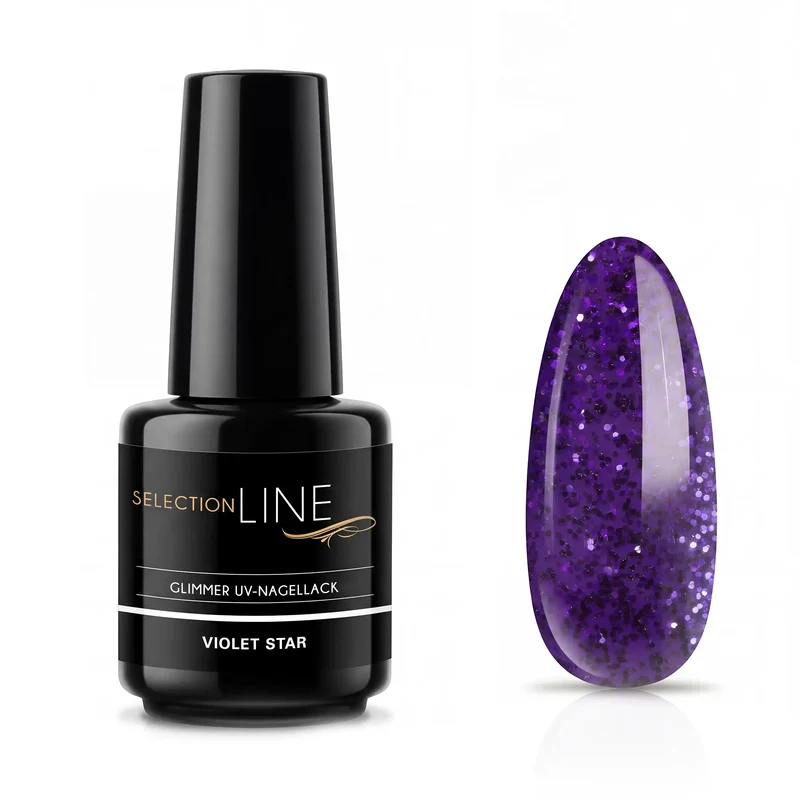 Selection Line Glimmer UV Nagellack Violet Star 15 ml