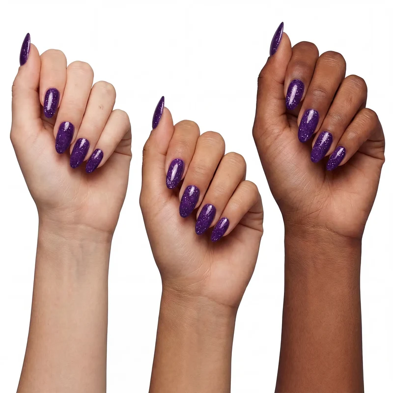Selection Line Glimmer UV Nagellack Violet Star 15 ml