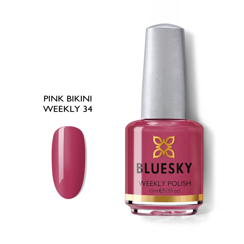 BLUESKY Nail Polish Weekly 34 Pink Bikini 15ml