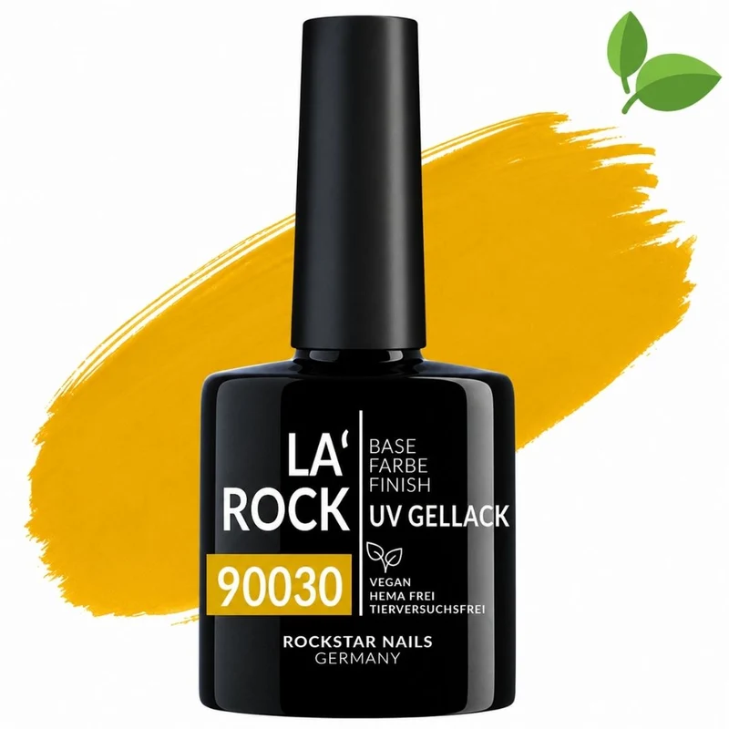 3in1 UV Nagellack - Hema frei - 90030 - senf gelb