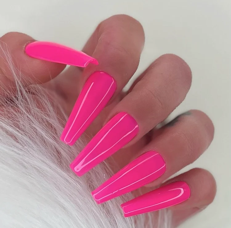 3in1 UV Nagellack - Hema frei - 90302 - neon pink – Rosa
