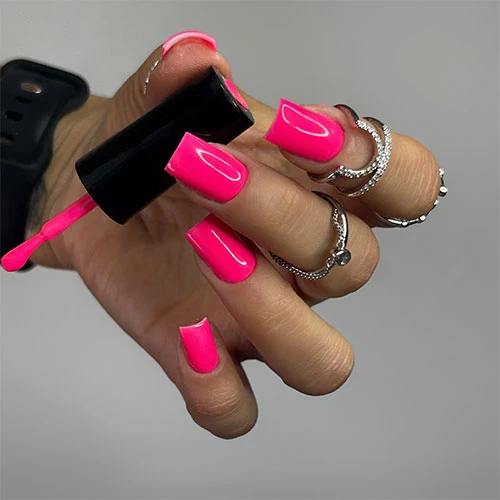 3in1 UV Nagellack - Hema frei - 90302 - neon pink – Rosa