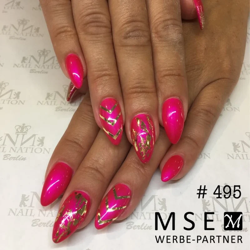 Gelaxy Shellac #0495 Premium-EFFEKT Neon-Pink mit dezentem Schimmer 15 ml