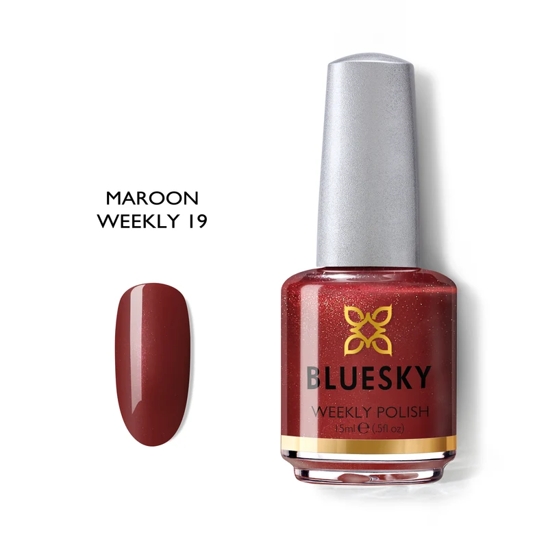 BLUESKY Nail Polish Weekly 19 Maroon 15ml