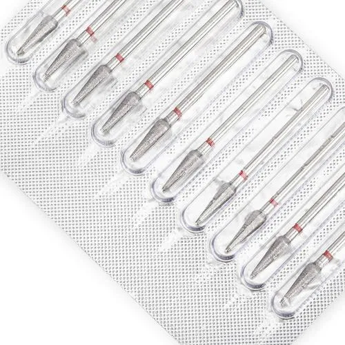 Birne 4 mm rot (fein) set 10 stk. Fräseraufsatz
