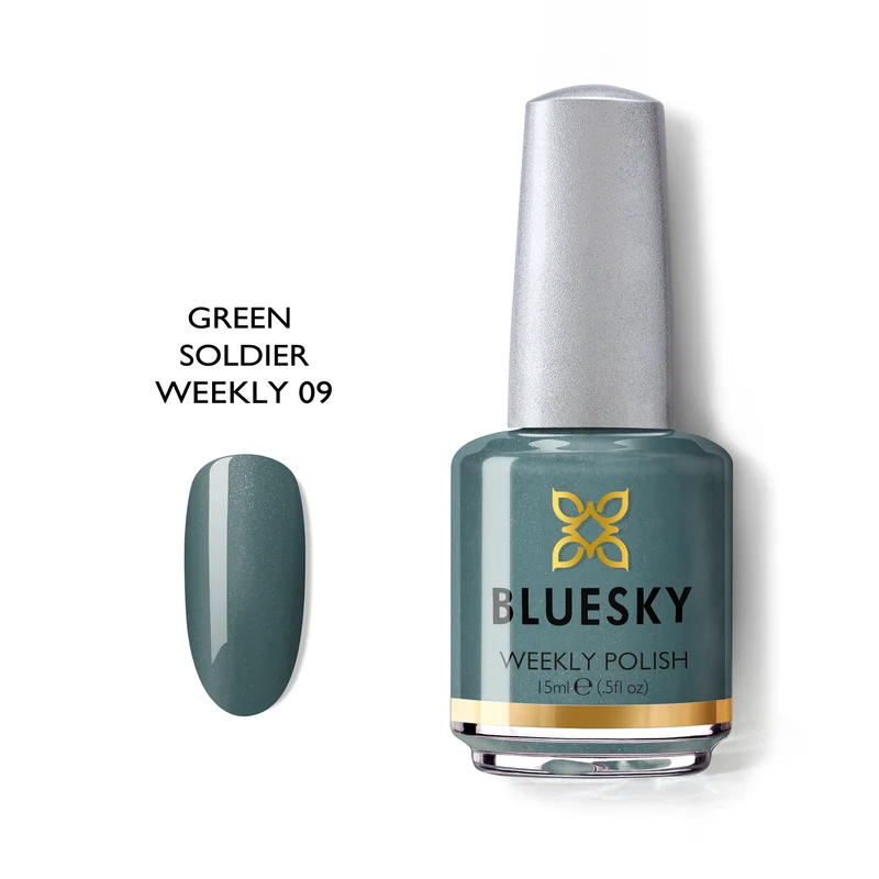 BLUESKY Nail Polish Weekly 09 Green Soldier 15ml