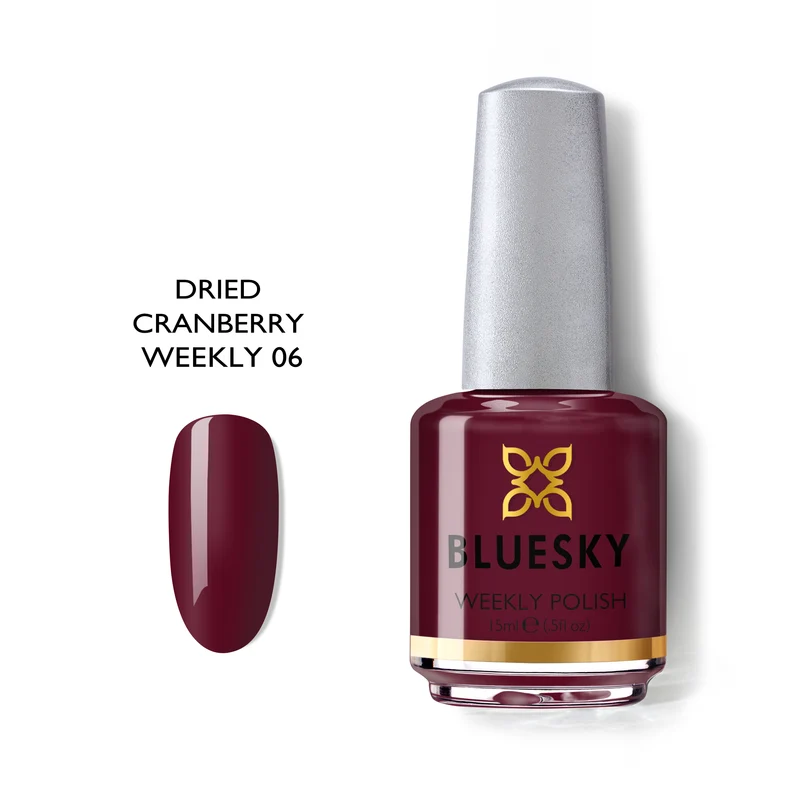 BLUESKY Nail Polish Weekly 06 Dried Cranberry 15ml