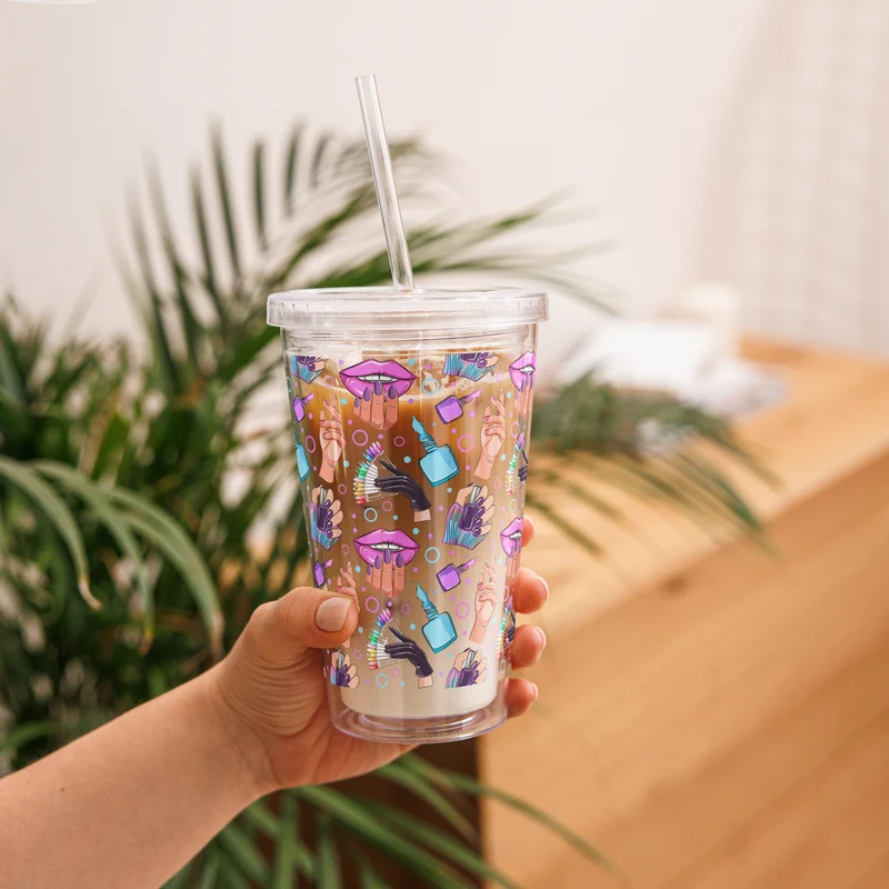 Chill & Sip NailArt Tumbler - 590ml Trinkbecher
