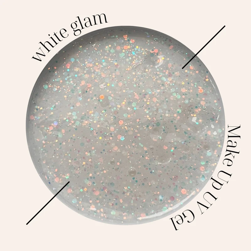 Make Up Gel - White Glam | Aufbaugel mit zartem Weißschimmer