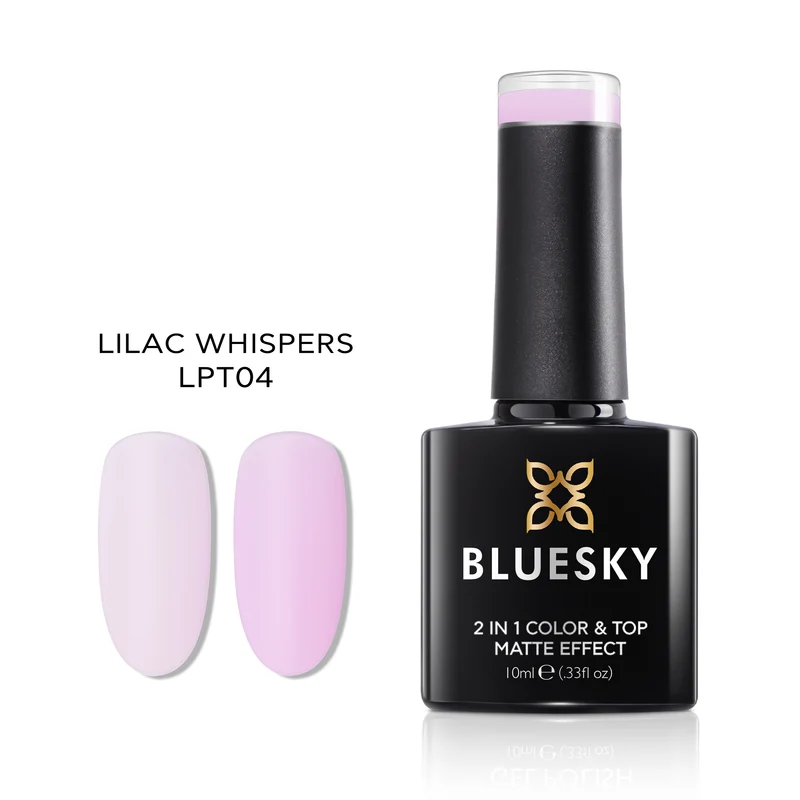 BLUESKY No Wipe Matte Top Coat LPT04 Lilac Whispers 10ml