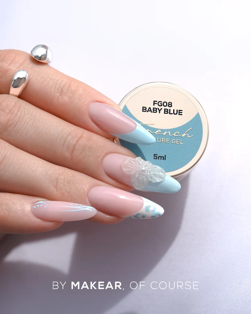 Baby Blue Nail Art Gel für French Maniküre 5ml (paint gel) Makear
