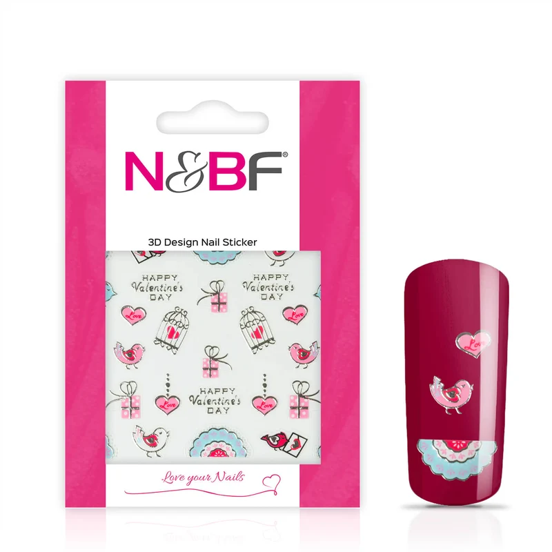 Nagelsticker Lovely Birdcage Silver