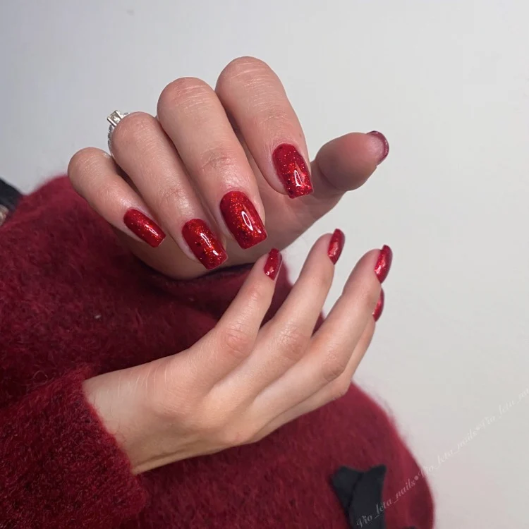 UV / LED Color Gel - glitzer party rot - Art. 80190