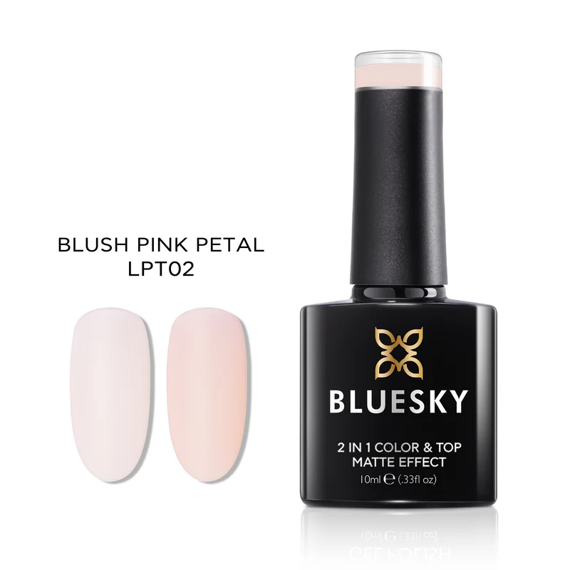BLUESKY No Wipe Matte Top Coat LPT02 Blush Pink Petal 10ml