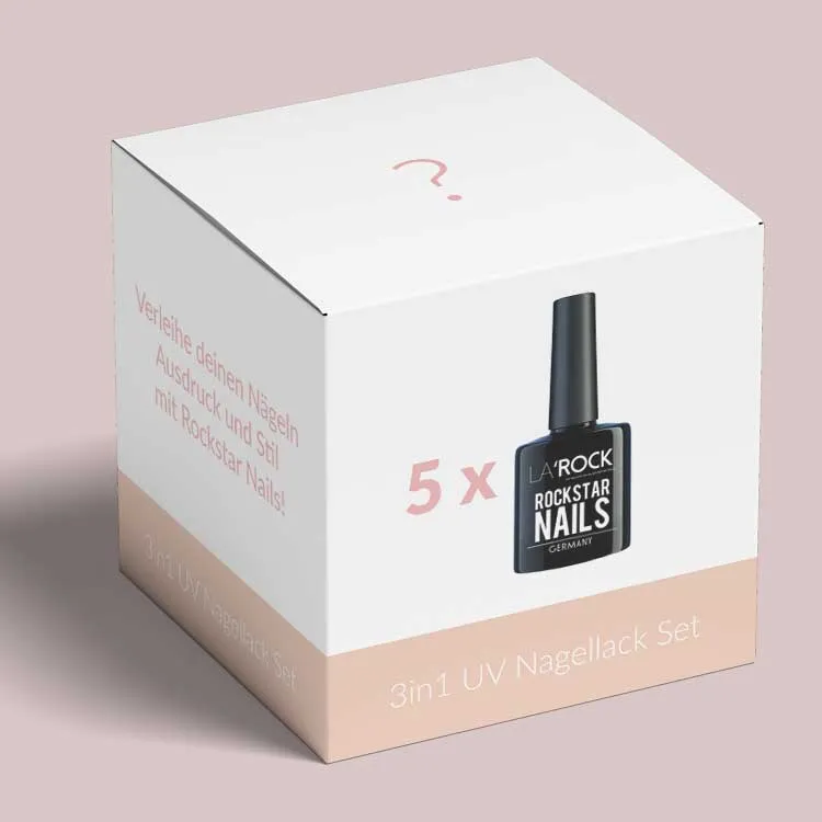Farben Mix - 3 in 1 Gellack Set 5 Farben