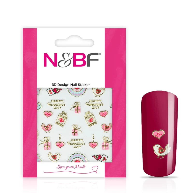 Nagelsticker Lovely Birdcage Gold