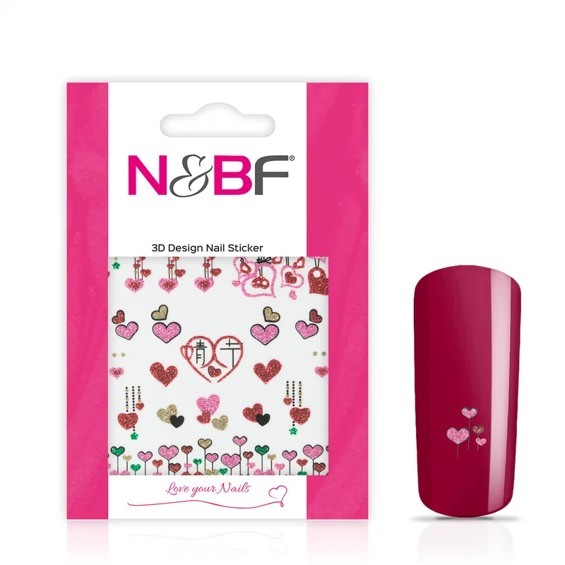 Nagelsticker Lovely Hearts