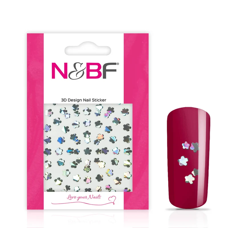 Nagelsticker Silver Clover