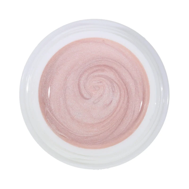 #064 Premium-EFFEKT Color Gel 5ml Weiss/Rosa mit ausgeprägtem Perlglanz (Eiskristalle)