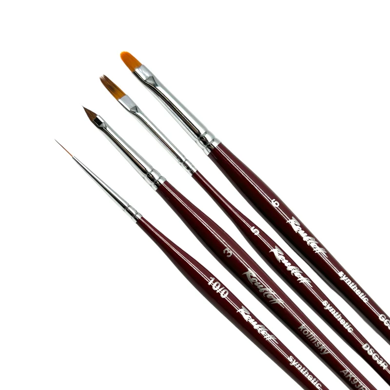 Roubloff nail design brush set #2 - 4 pcs