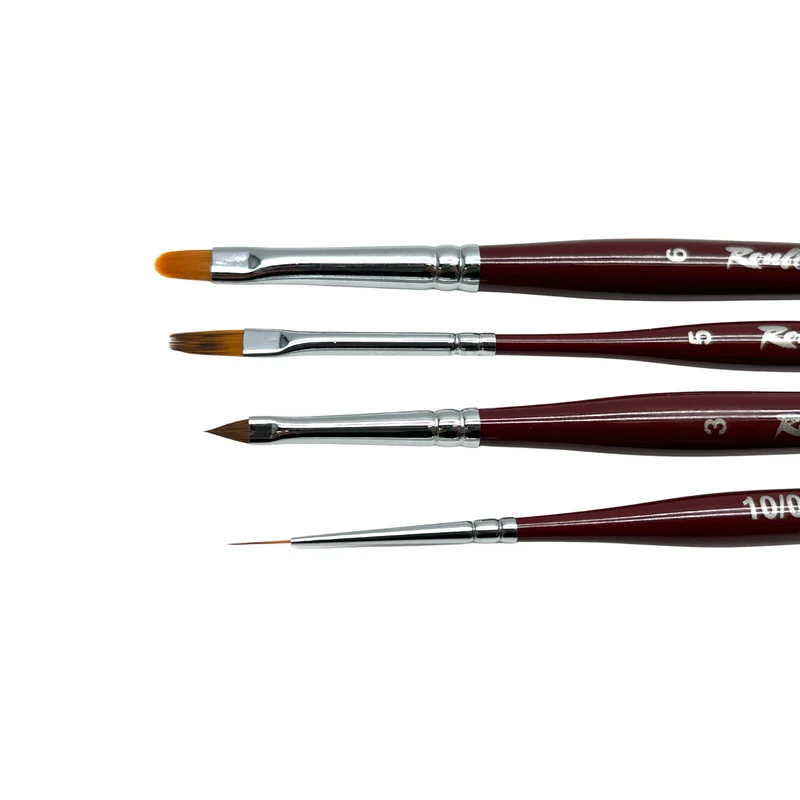 Roubloff nail design brush set #2 - 4 pcs