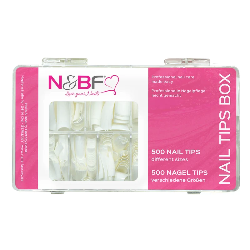 Classic Nagel Tips weiß Sortierbox 500 Stück