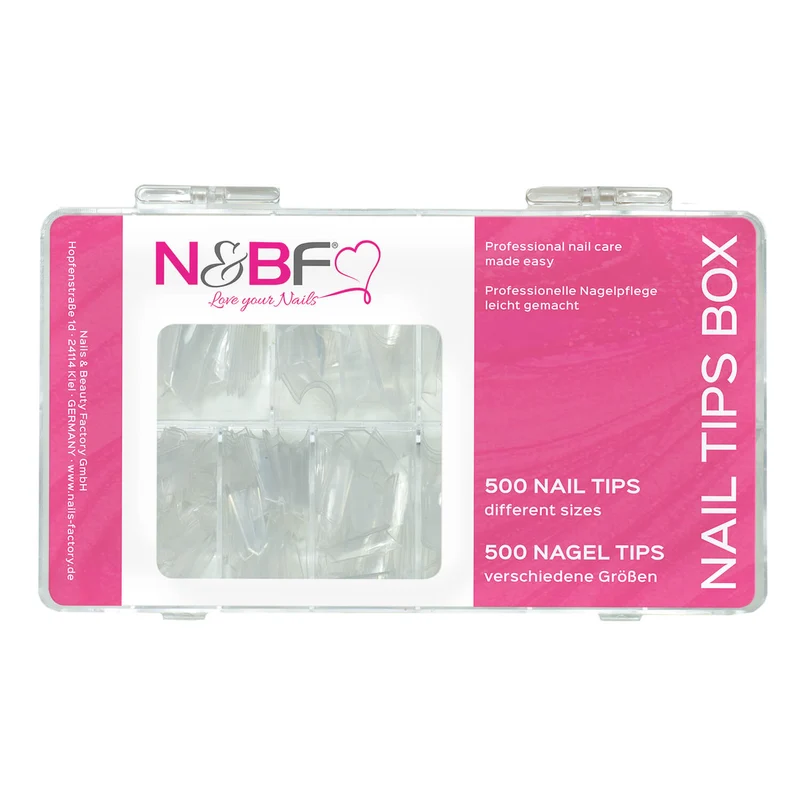 Edge Nagel Tips clear Sortierbox 500 Stück