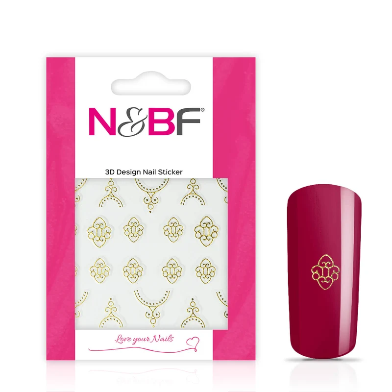 Nagelsticker Golden Mirror Ornament
