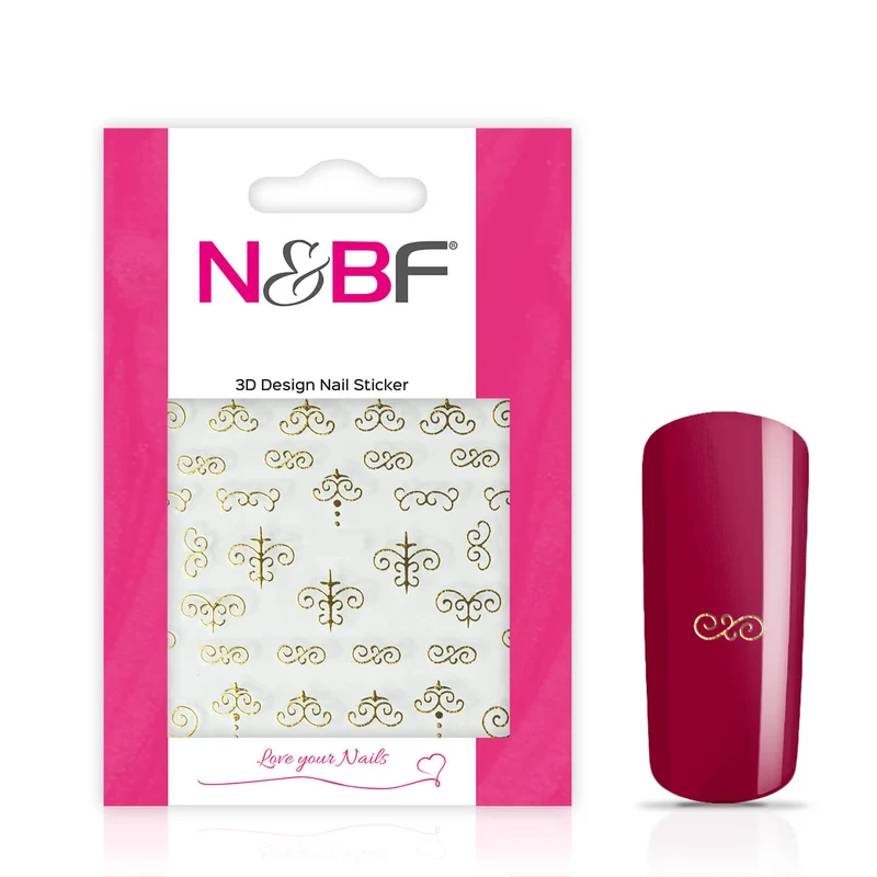 Nagelsticker Golden Royal Ornament