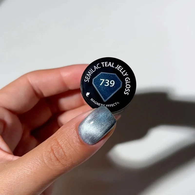 739 Teal Jelly Gloss Cat Eye UV Nagellack 7ml Semilac