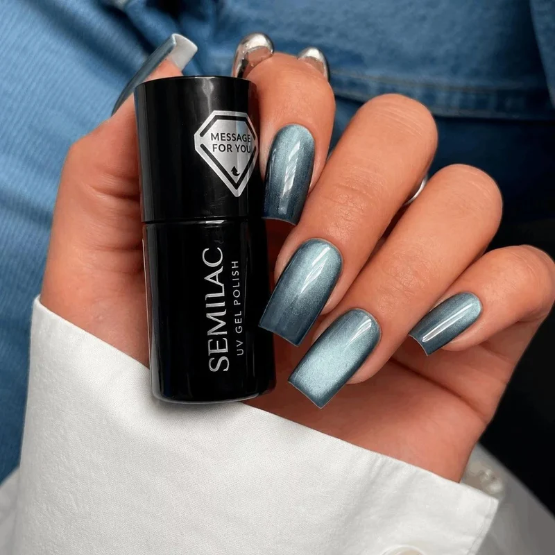 739 Teal Jelly Gloss Cat Eye UV Nagellack 7ml Semilac