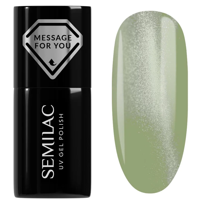 732 Pistachio Latte Gloss Cat Eye UV Nagellack 7ml Semilac