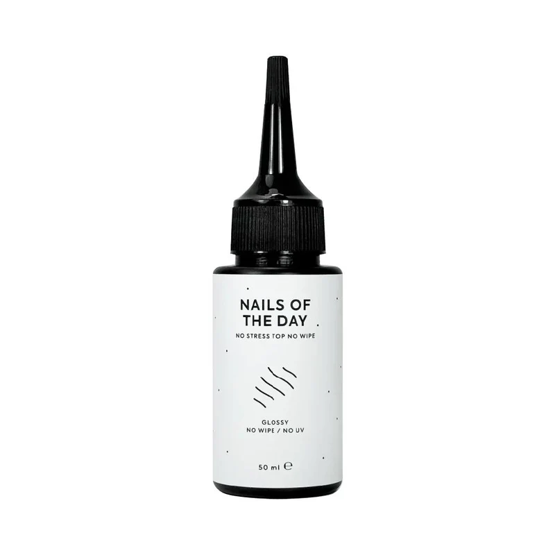 No Stress Top Coat (No Wipe, No UV) REFILL 50ml NAILS OF THE DAY