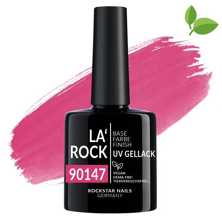 3in1 UV Nagellack - Hema frei - 90147 - kräftiges magenta – Rosa