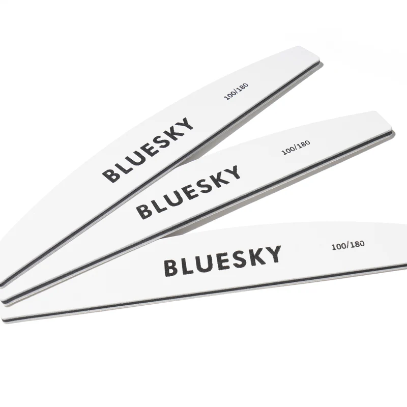 BLUESKY Nail File 100/180 Half-Moon