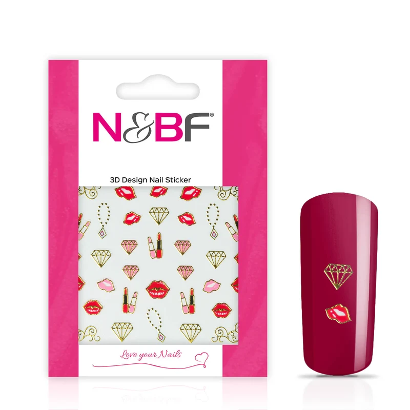 Nagelsticker Sweet Diamonds Gold
