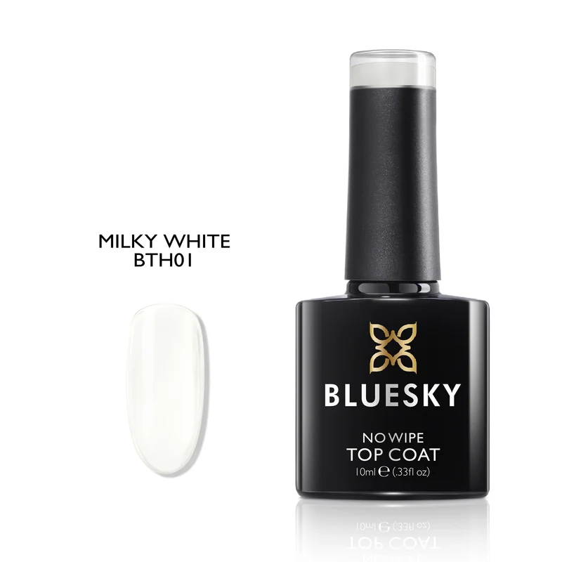 BLUESKY No Wipe Top Coat BTH01 Milky White 10ml