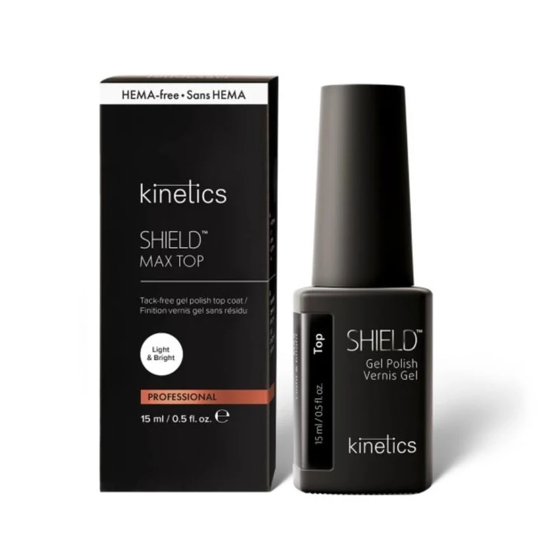 Light & Bright Clear MAX Top Coat (No Wipe) OHNE HEMA 15ml KINETICS