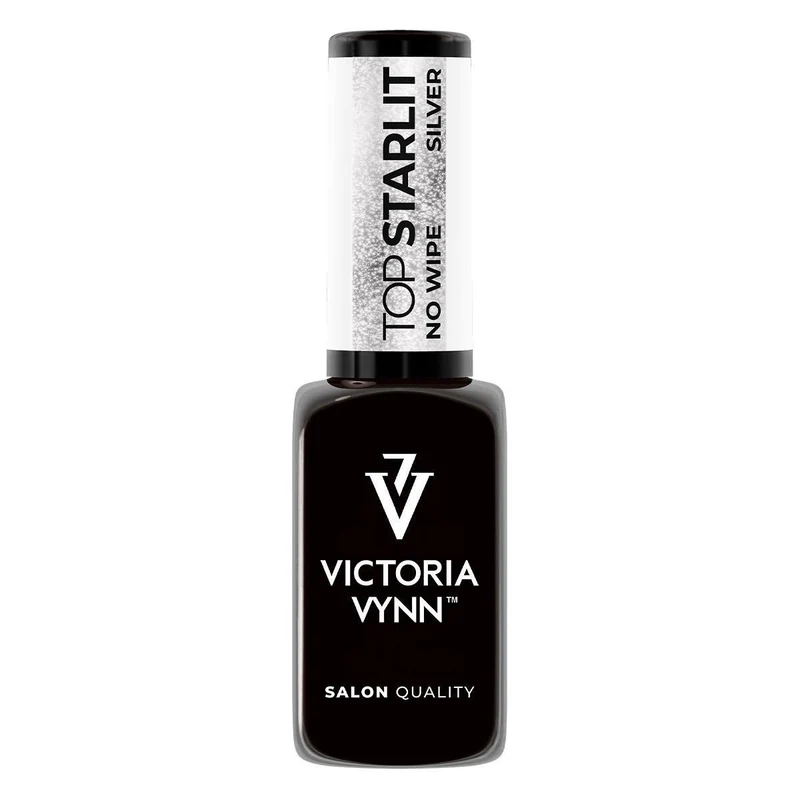Starlit Silver No WIPE Top Coat 8ml VICTORIA VYNN