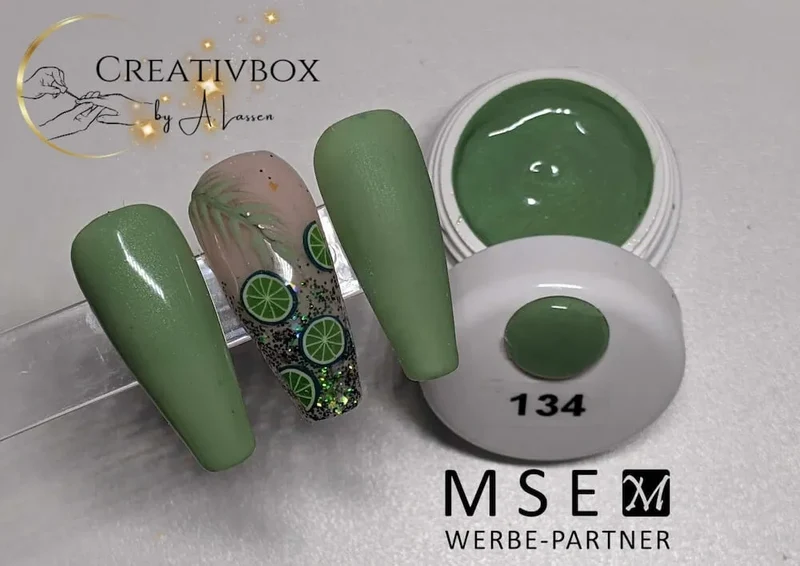 Gelaxy Shellac #0134 Premium-EFFEKT Schimmerndes Pistaziengrün 15 ml