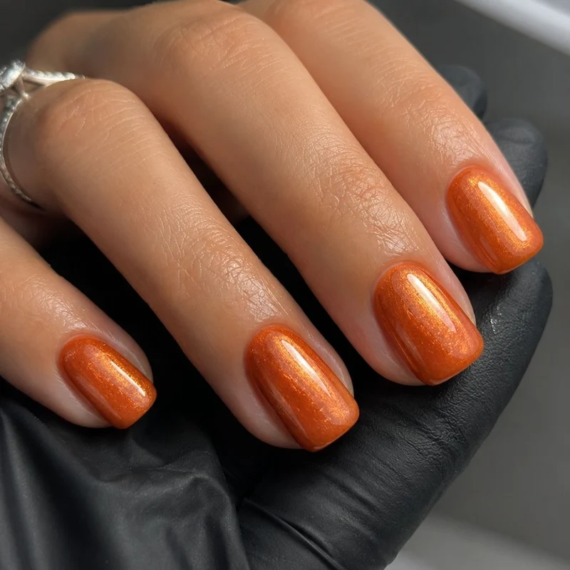 3in1 UV Nagellack - Hema frei - 90134 - metallic orient orange