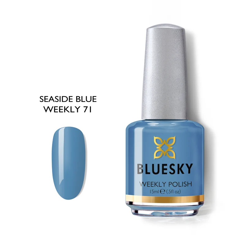 BLUESKY Nail Polish Weekly 71 Seaside Blue 15ml