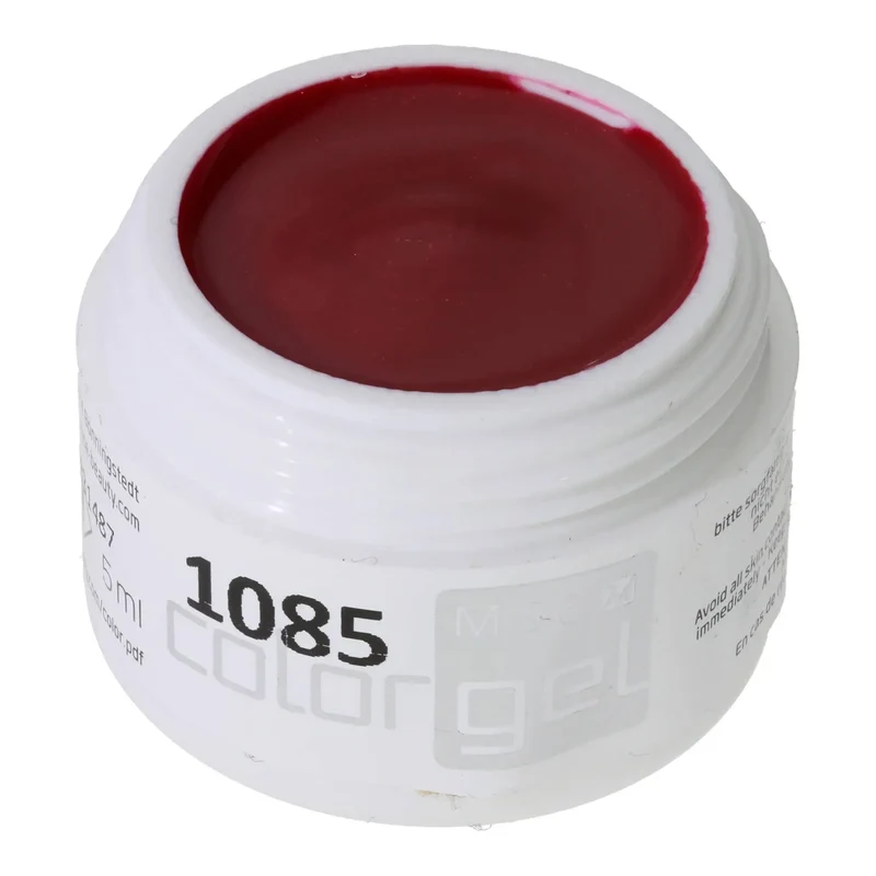 #1085 UV Effekt Farbgel Rot 5ml – Glänzendes Farbgel für Nailart