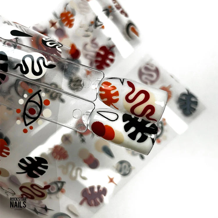 Transferfolie Nail Art Symbole – Kreative Designs für Nägel