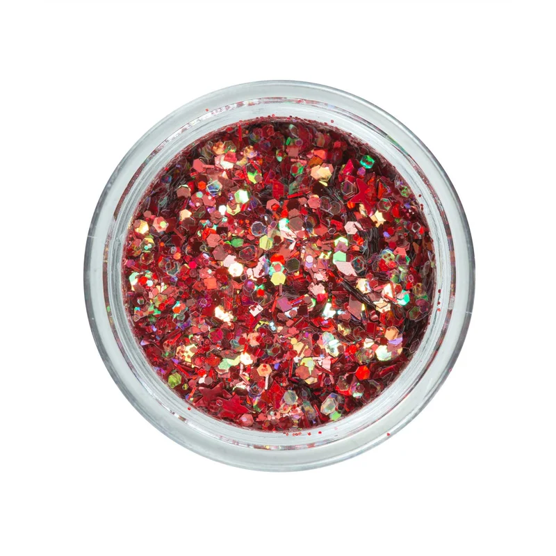 Nailart Glitter Mix Red Fantasy 12er Set